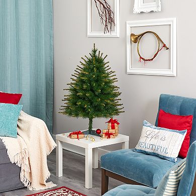 nearly natural 3-ft. New England Pine Artificial Christmas Tree
