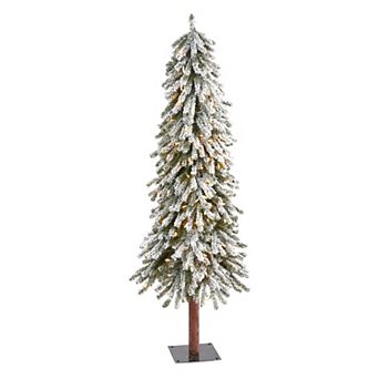 nearly natural 5-ft. Flocked Grand Alpine Artificial Christmas Tree