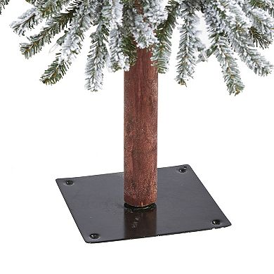 nearly natural 5-ft. Flocked Grand Alpine Artificial Christmas Tree