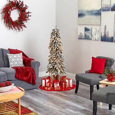 nearly natural 5-ft. Flocked Grand Alpine Artificial Christmas Tree