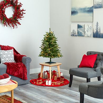nearly natural 3-ft. Snowed Grand Teton Fir Artificial Christmas Tree