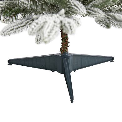 nearly natural 3-ft. Flocked Manchester Spruce Artificial Christmas Tree