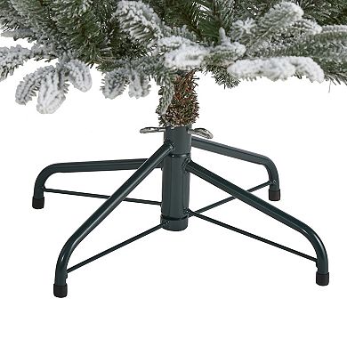 nearly natural 4.5-ft. Flocked Manchester Spruce Artificial Christmas Tree