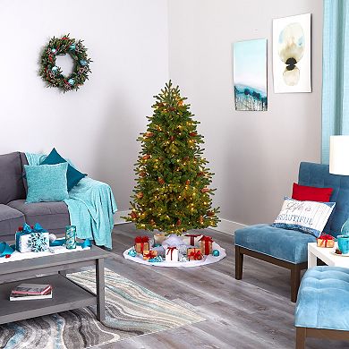 nearly natural 5.5-ft. Yukon Mountain Fir Artificial Christmas Tree