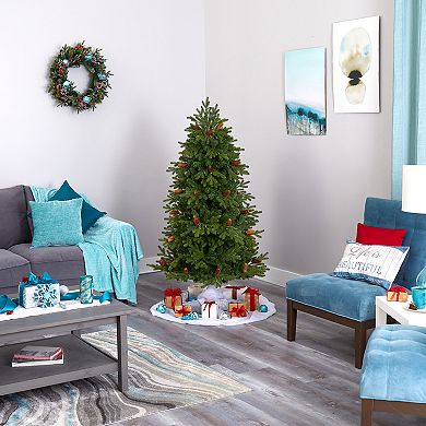 nearly natural 5.5-ft. Yukon Mountain Fir Artificial Christmas Tree