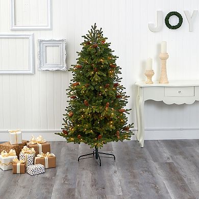 nearly natural 5.5-ft. Yukon Mountain Fir Artificial Christmas Tree