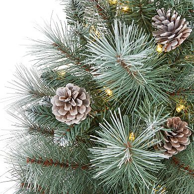 nearly natural 4-ft. Frosted Tip British Columbia Mountain Pine Artificial Christmas Tree