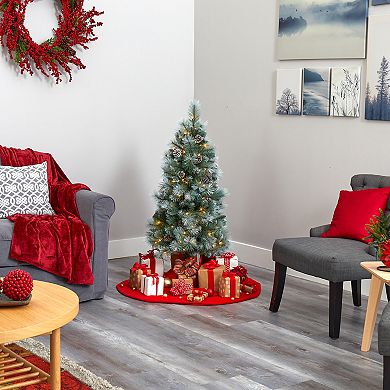 nearly natural 4-ft. Frosted Tip British Columbia Mountain Pine Artificial Christmas Tree