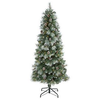 nearly natural 6-ft. Frosted Tip British Columbia Mountain Pine Artificial Christmas Tree