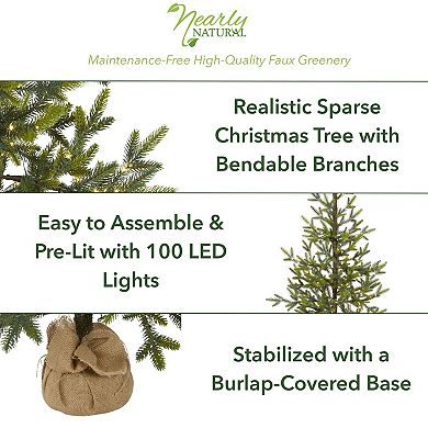 nearly natural 4-ft. Fraser Fir Natural Look Artificial Christmas Tree
