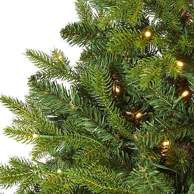 nearly natural 5-ft. Fraser Fir Natural Look Artificial Christmas Tree in Burlap Base