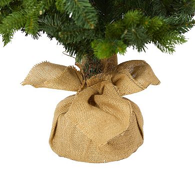 nearly natural 5-ft. Fraser Fir Natural Look Artificial Christmas Tree in Burlap Base