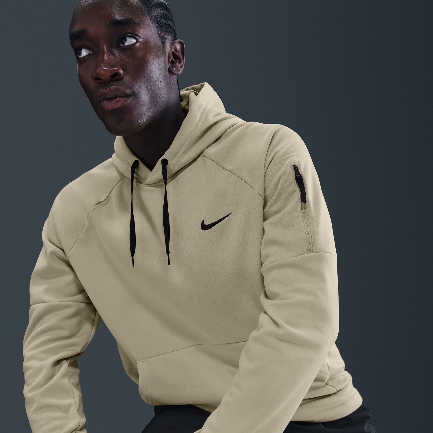 Men's Nike Therma-FIT Zip Pocket Pullover Fitness Hoodie