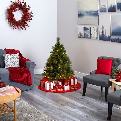 nearly natural 4-ft. North Carolina Mixed Pine Artificial Christmas Tree