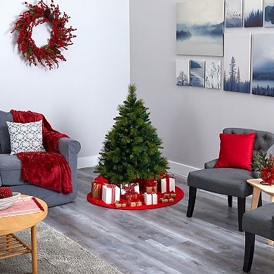 nearly natural 4-ft. North Carolina Mixed Pine Artificial Christmas Tree