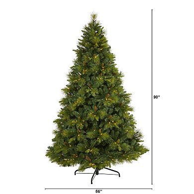 nearly natural 7.5-ft. North Carolina Mixed Pine Artificial Christmas Tree