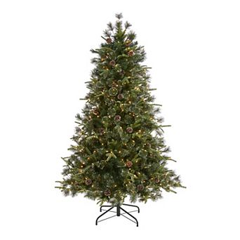 nearly natural 6-ft. Snowed Tipped Clermont Mixed Pine Artificial Christmas Tree