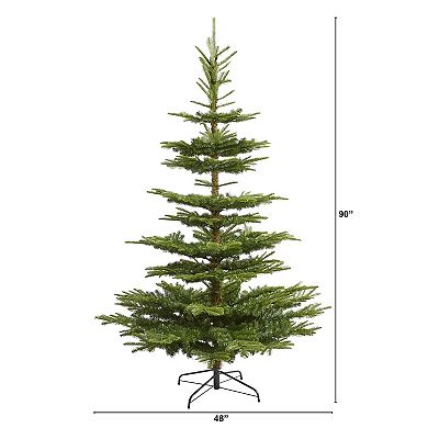 nearly natural 7.5-ft. Layered Washington Spruce Artificial Christmas Tree