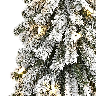 nearly natural 2-ft. Flocked Grand Alpine Artificial Christmas Tree