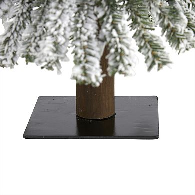 nearly natural 2-ft. Flocked Grand Alpine Artificial Christmas Tree