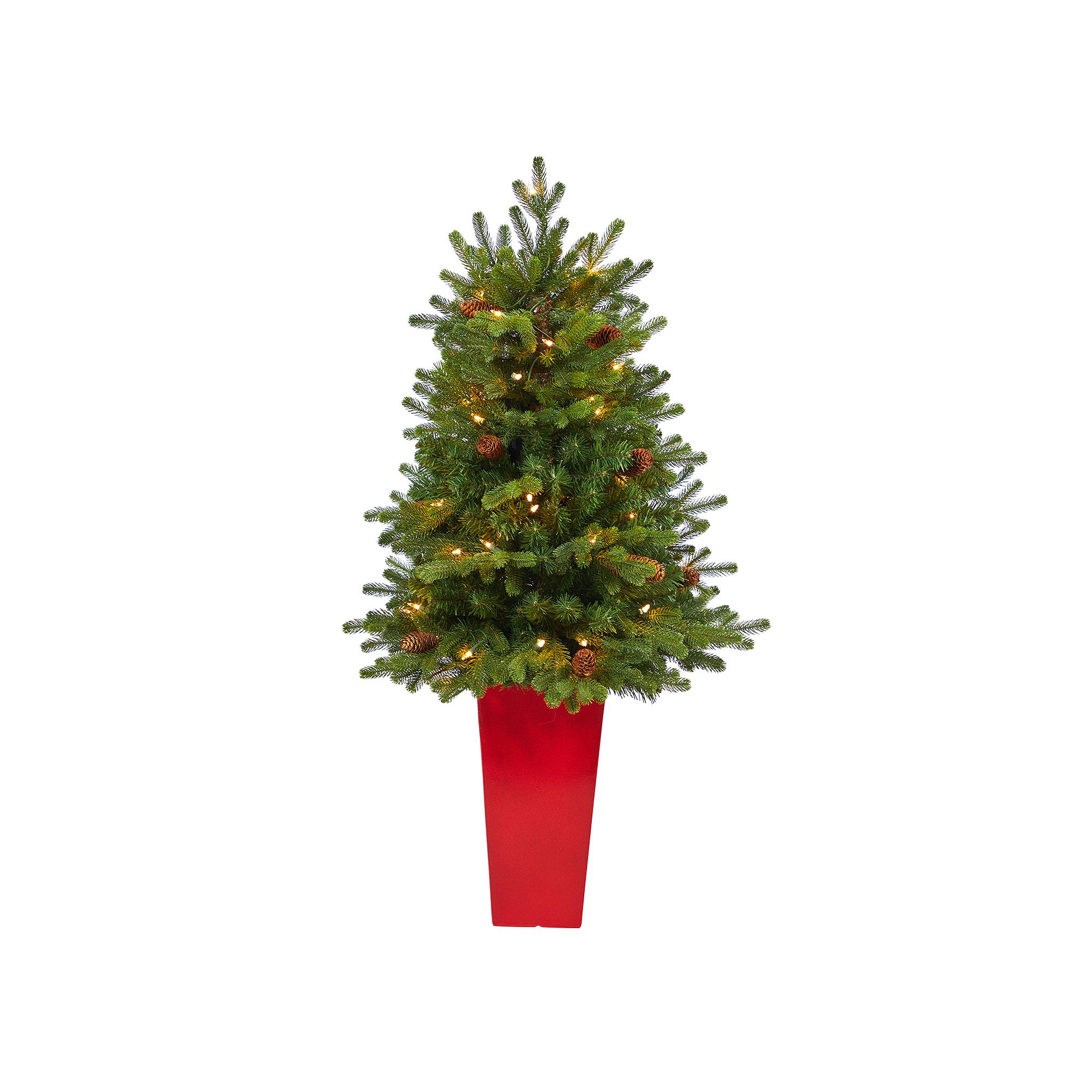 nearly natural 3.5-ft. Yukon Mountain Fir Artificial Christmas Tree, Green