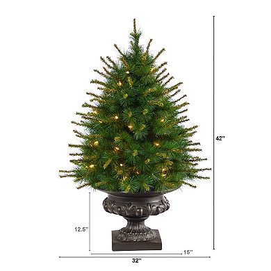 nearly natural 3.5-ft. New England Pine Artificial Christmas Tree