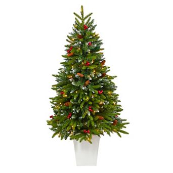 nearly natural 56 in Snow Tipped Portland Spruce Artificial Christmas Tree