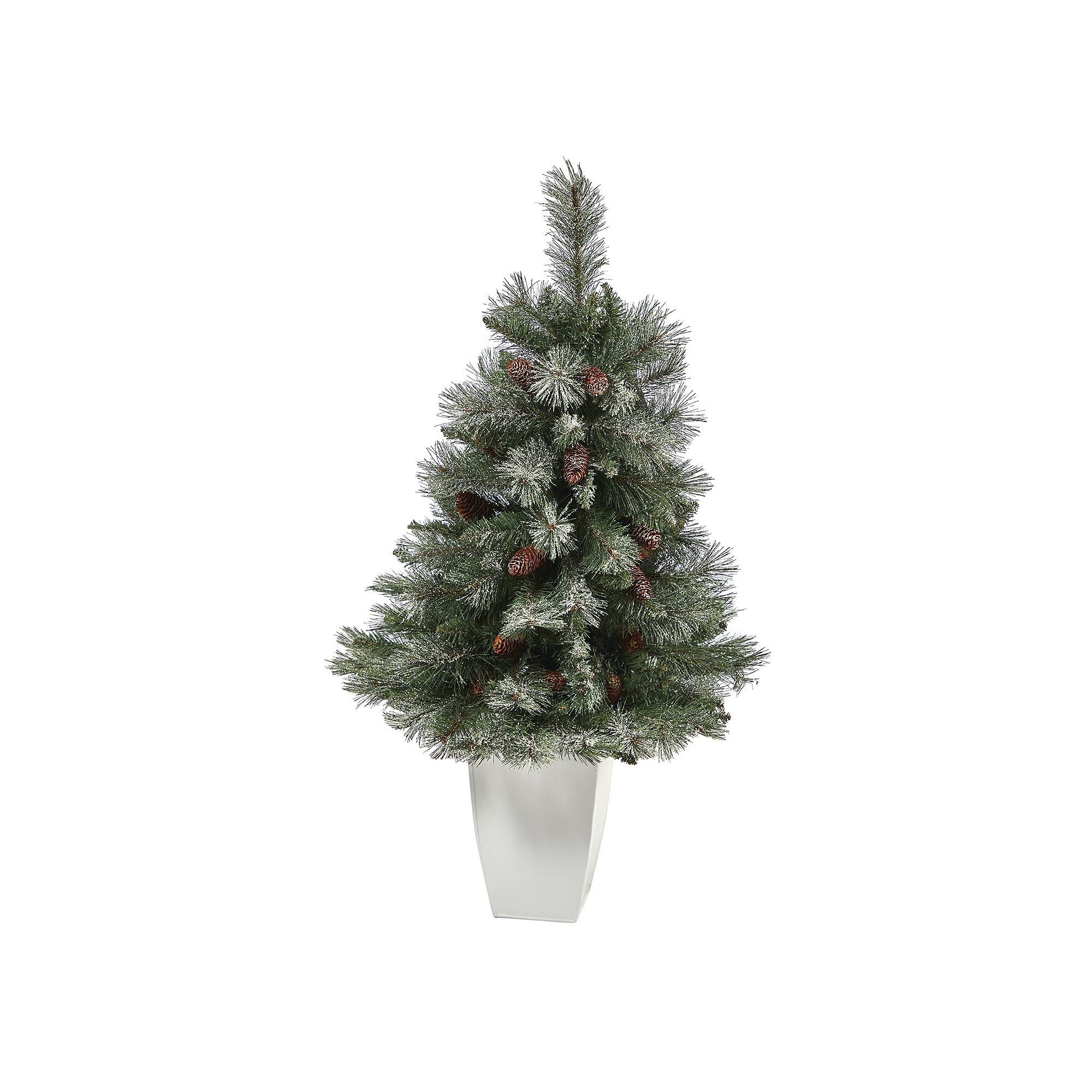 nearly natural 3.5-ft. Snowed French Alps Mountain Pine Artificial Christma