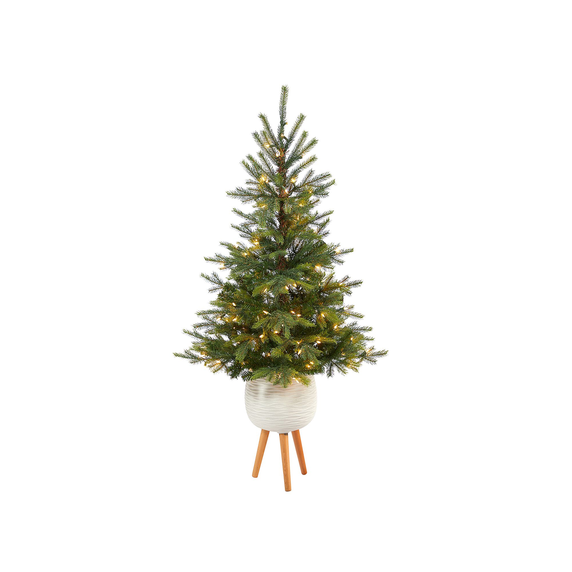 nearly natural 5-ft. North Carolina Spruce Artificial Christmas Tree, Green