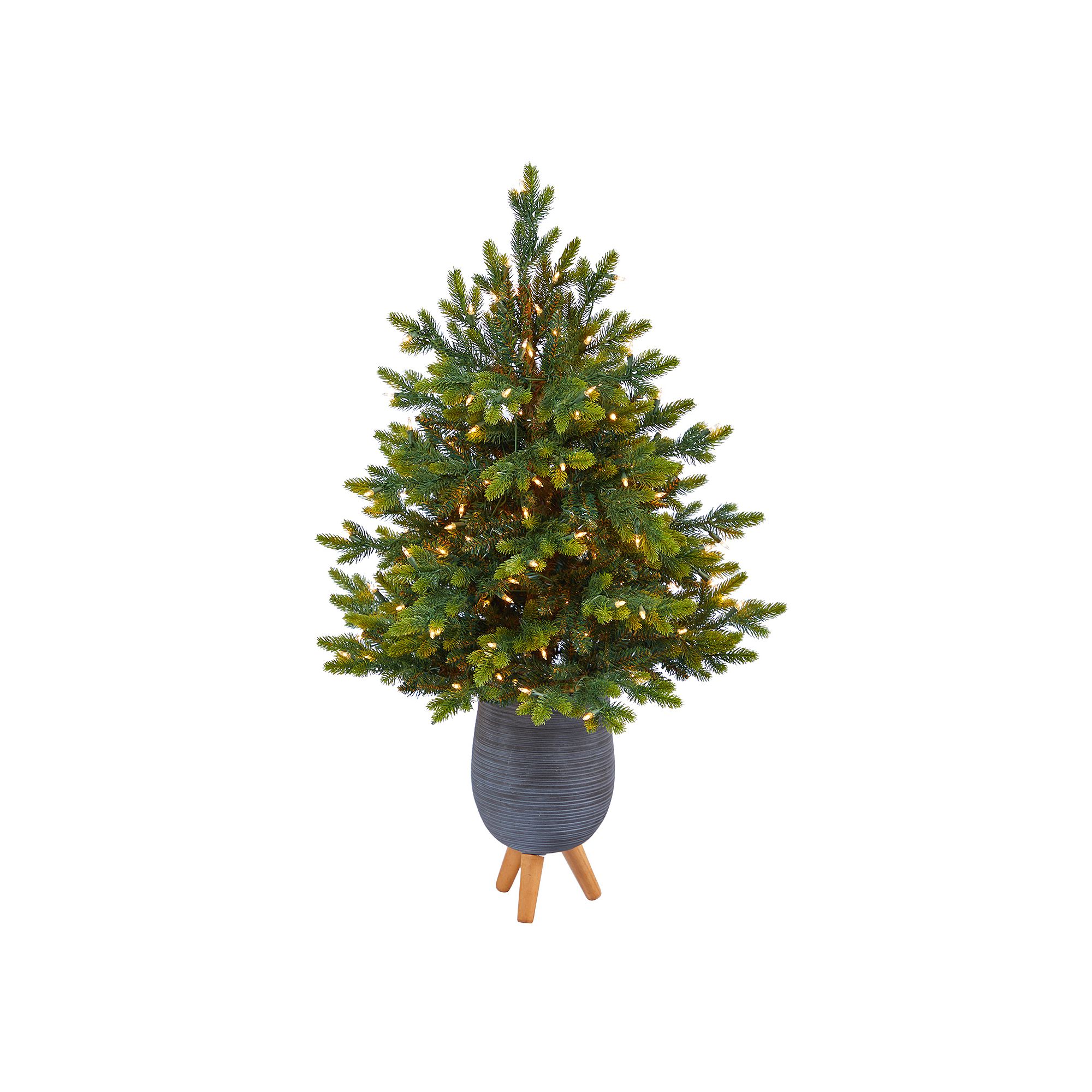 nearly natural 3.5-ft. North Carolina Fir Artificial Christmas Tree, Green