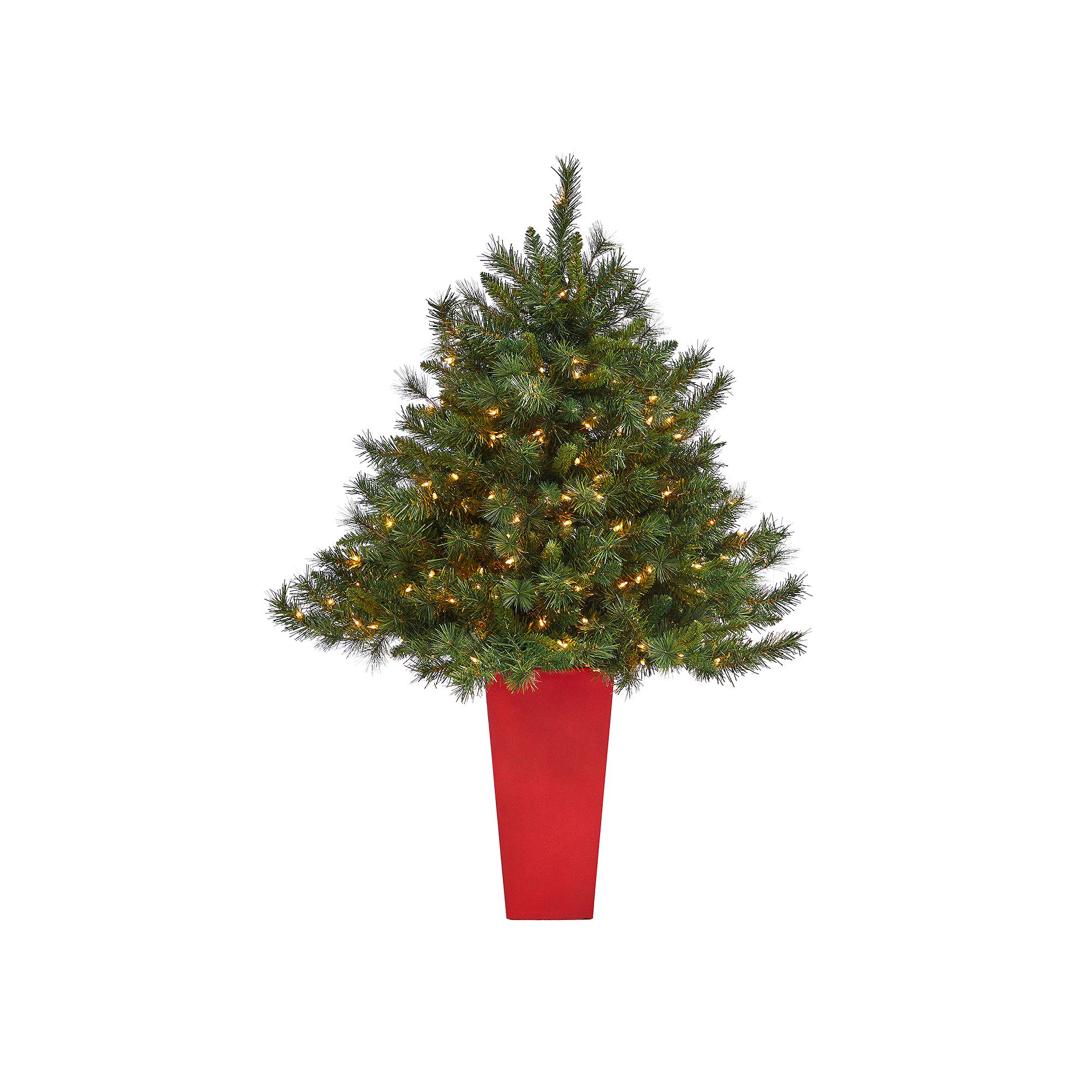 nearly natural 4.5-ft. Wyoming Mixed Pine Artificial Christmas Tree, Green