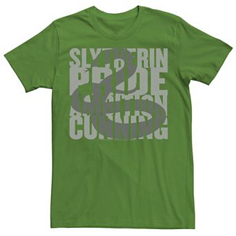 Men's Harry Potter Slytherin Snake Silhouette Text Tee