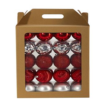 nearly natural Shatterproof Shiny Christmas Ornament 40 pc Set