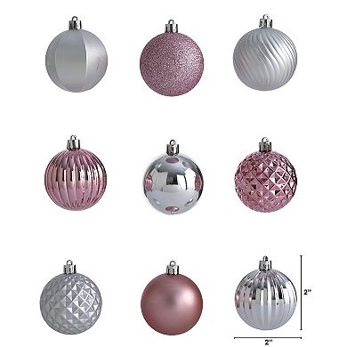 nearly natural Shatterproof Metallic Christmas Ornament 101-piece Set
