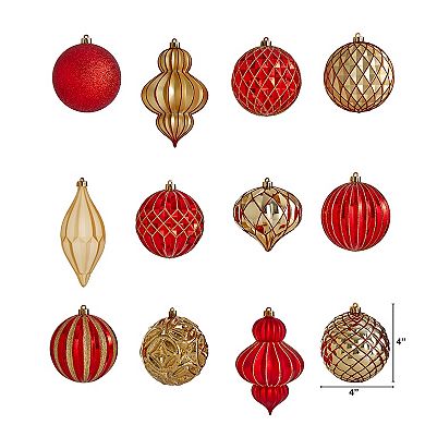 nearly natural Lux Shatterproof Christmas Ornament 12-piece Set