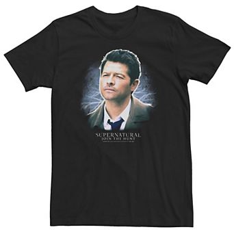 Big & Tall Supernatural Castiel Join The Hunt Vignette Tee