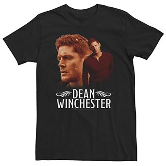Big & Tall Supernatural Dean Winchester Glamour Shot Profile Tee