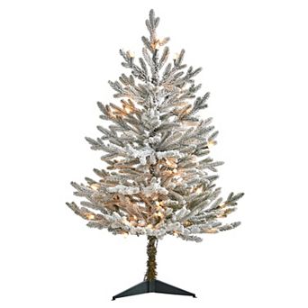 nearly natural 3-ft. Flocked Fraser Fir Artificial Christmas Tree
