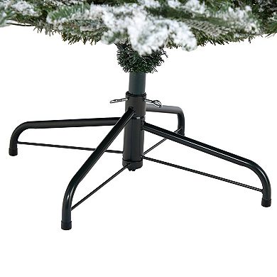 nearly natural 8-ft. Flocked North Carolina Fir Artificial Christmas Tree