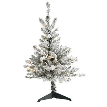 nearly natural 3-ft. Flocked West Virginia Spruce Artificial Christmas Tree