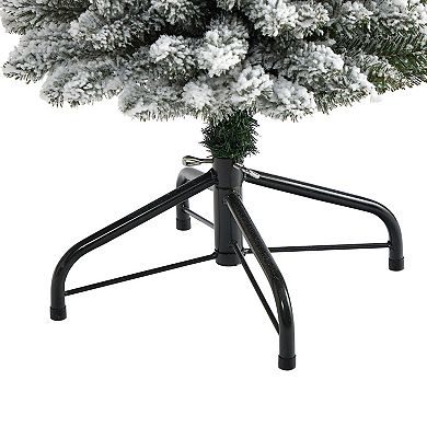 nearly natural 5-ft. Pre-Lit Flocked Pencil Artificial Christmas Tree