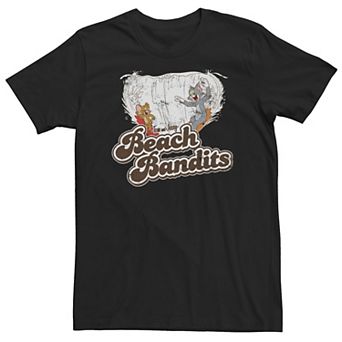 Big & Tall Tom & Jerry Beach Bandits Tee