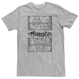Big & Tall ThunderCats Group Shot Comic Panels Tee