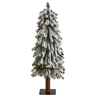 nearly natural 3-ft. Flocked Grand Alpine Artificial Christmas Tree