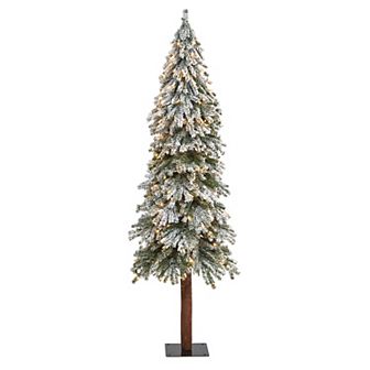 nearly natural 6-ft. Flocked Grand Alpine Artificial Christmas Tree