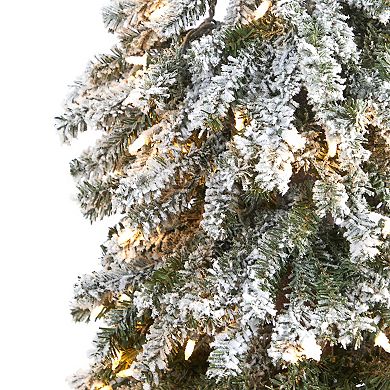 nearly natural 6-ft. Flocked Grand Alpine Artificial Christmas Tree