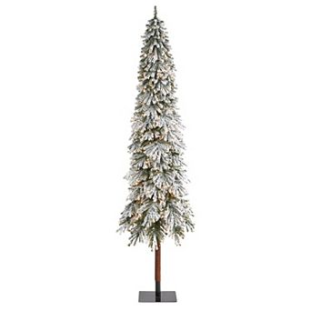nearly natural 9-ft. Flocked Grand Alpine Artificial Christmas Tree