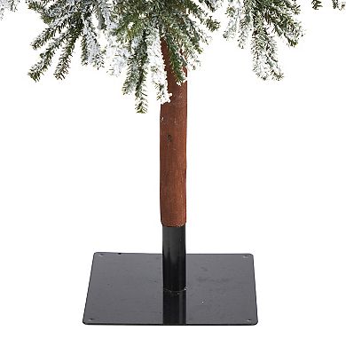 nearly natural 9-ft. Flocked Grand Alpine Artificial Christmas Tree