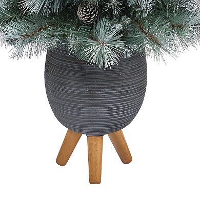 nearly natural 3.5-ft. Frosted Tip British Columbia Mountain Pine Artificial Christmas Tree