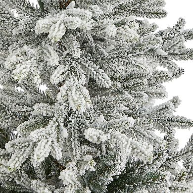 nearly natural 57-in. Flocked Fraser Fir Artificial Christmas Tree